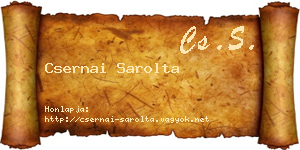 Csernai Sarolta névjegykártya